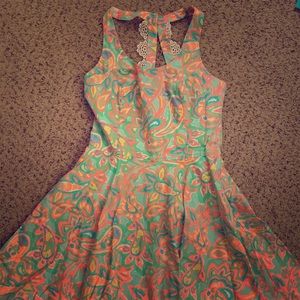 Lily Pulitzer Knee Length Floral Dress